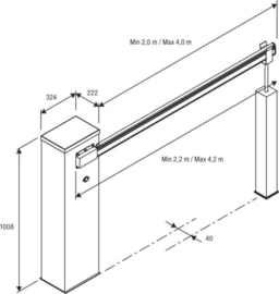 Slagboominstallatie LADY.4  (PO)