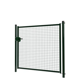 Enkele tuinpoortset met gaasvulling 1500x1500 - RAL6009 Art. nr. TPS6009150150S prijs per Set excl. BTW