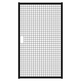 Tuinpoortvleugel 1200x2000 mm met gaasvulling - RAL9005 Art. nr. TPS9005120200 prijs per Stuk(s) excl. BTW