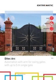 Ditec Arc 1BH , kit knikarm motoren. 2x24V, tot 5 meter vleugellengte. Voor intensief gebruik. Kit draaihekaandrijving knikarm opbouw tot 5m vleugel basis  (HO)