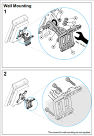 ID MS.VESA 100-A paal en wand inbouwset Art nr. 104982  (SE)