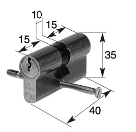 CIL-KA-N40~~GELIJKSLUITENDE CYLINDER nikkel