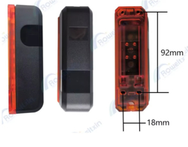 Kijzer universeel set IR Fotocellen met LED detectorafstand 20-25m. 180 graden draaibaar. Art.Nr K4612