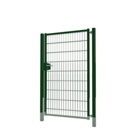 Enkele tuinpoortset met dubbelstaafmatvulling 1000x1800 - RAL6005 Art. nr. TPTDM60051018S prijs per Set excl. BTW