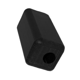 Inslagprop 60x60 mm nylon met ongecentreerd gat Art. nr. INSLPROP6060SUB prijs per Stuk(s) excl. BTW