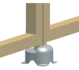 CA LIMIT poortstop hoog model om in de beton te zetten. Art.0508  (HO)