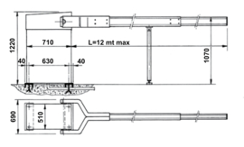 RIB slagboom INDUST 380V+AQM111+Fund.Fr * Art nr. BAR012  (NE)