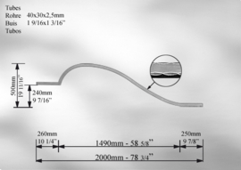 TUH50~~GEBOGEN HEKWERKKOKERS-PRIJS PER PAAR !!