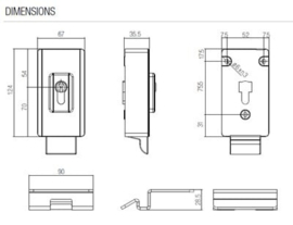 Sommer AC20 VERTICAAL ELEKTRISCH SLOT 12VDC  (SE)