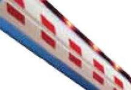 SEA slagboom Arm VERG 3M + rubber Art nr. BAS533  (NE)