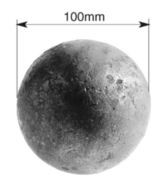 GBE100~~RONDE MASSIEVE BOL 100MM.