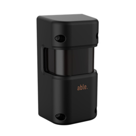 ABLE - Gesynchroniseerde fotocel voor muur of paal montage, 180° regelbaar, sterkere uitvoering. Art nr. ABLE-PX-L-180-24-BL  (NE)