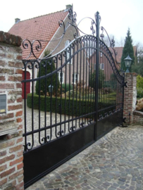 Quiko RVS/INOX Sub Professional, ondergrondse poortopener set voor 2 vleugels tot 3 meter en tot 350kg . Art.0760  (QU)