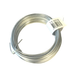 Verzinkte draad 1,4 mm - 10 rollen à 25 meter Art. nr. YV1425 prijs per Doos excl. BTW