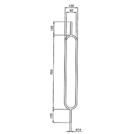 F016550001~~SPIJL 950X120 R14MM