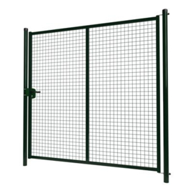 Enkele tuinpoortset met gaasvulling 2000x2000 - RAL6009 Art. nr. TPS6009200200S prijs per Set excl. BTW