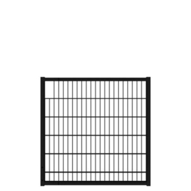 Tuinpoortvleugel 1200x1200 mm met dubbelstaafmatvulling - RAL9005 Art. nr. TPTDM9005120120 prijs per Stuk(s) excl. BTW