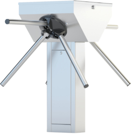 Gastop STI2-BR2AL : Driepoot tourniquet gemotoriseerd. Dubbele passage met vaste armen. Art nr. GTP0033  (NE)