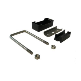 U-beugel 60x40 mm met RVS tegenplaat en kunststof afdekkap Art. nr. UBEUGELRVSKAPM6 prijs per Stuk(s) excl. BTW