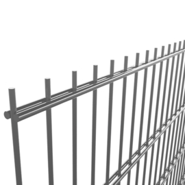 Dubbelstaafmat 6/5/6 - 1630 mm - uit verzinkte draad en gecoat RAL7016 Art. nr. TD6S70160501630 prijs per Stuk(s) excl. BTW