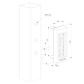 Codeklavier SLIMSTONE met 2 geïntegreerde relais - RAL9005 Art. nr. SLIMSTONE-2-9005 prijs per Stuk(s) excl. BTW  (HO)