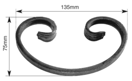 C135-12X6~~WARM UITGESMEDE KRUL