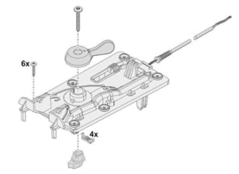 Sommer Voorgemonteerde deksel Twist 350 Art nr. 105517  (SE)