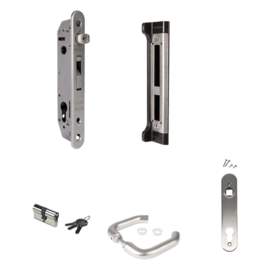 Fortylock SET - krukken 3006M - cilinder 301254STDVSZ - afdekplaat 3020HYBALU - slotvanger SFKIQF40 Art. nr. FORTYSET40IMA    (TH)