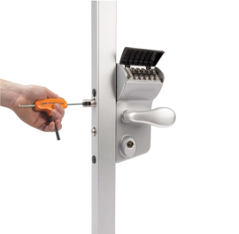 Locinox Codeslot VINCI - code in- en uitgang - profiel 30-50mm - kruk 3006C + cilinder (TH)