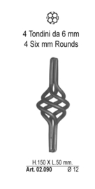 02.090~~TORS 150X50MM o 12 MM