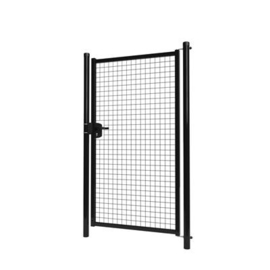 Enkele tuinpoortset met gaasvulling 1000x1800 - RAL9005 Art. nr. TPS9005100180S prijs per Set excl. BTW