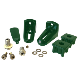 Scharnierset 90° regelbaar - RAL6009 Art. nr. SCHARNSETHM6009