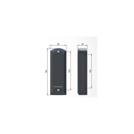 Ditec LAB4S Set fotocellen 24VDC, max. 30m, IP55, zender batterij  (HO)