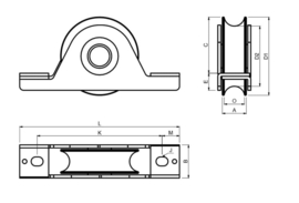 O-groef dubbel gelagerd WSO824B2  (HO)