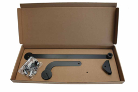 Knikarm zwart voor beperkte zijruimte Optimus 250 Art nr. 104411  (SE)