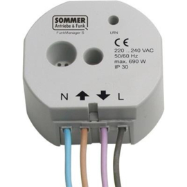 Sommer RM01-868 funkmanager ontvanger 868MHz met 1 kanaal Art nr. 102017  (SE)