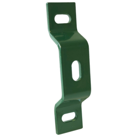 Muurplaat t.b.v. tuinpoort (TPS) doorboorscharnier - thermisch verzinkt en gecoat RAL6005 Art. nr. MUURPLSCH6005TP