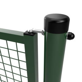 Dubbele tuinpoortset met gaasvulling 4000x1000 - RAL6009 Art. nr. TPD6009400100S prijs per Set excl. BTW