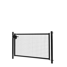 Enkele tuinpoortset met gaasvulling 1500x1000 - RAL9005 Art. nr. TPS9005150100S  prijs per Set excl. BTW