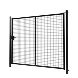 Enkele tuinpoortset met gaasvulling 2000x1800 - RAL9005 Art. nr. TPS9005200180S prijs per Set excl. BTW