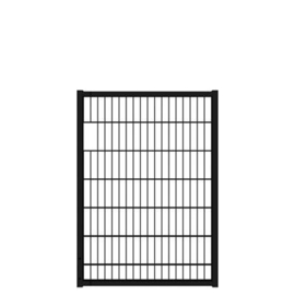 Tuinpoortvleugel 1000x1400 mm met dubbelstaafmatvulling - RAL9005 Art. nr. TPTDM9005100140 prijs per Stuk(s) excl. BTW