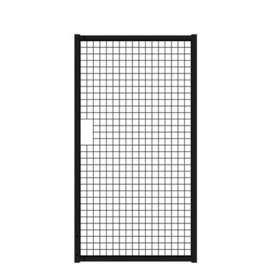 Tuinpoortvleugel 1000x1800 mm met gaasvulling - RAL9005 Art. nr. TPS9005100180 prijs per Stuk(s) excl. BTW