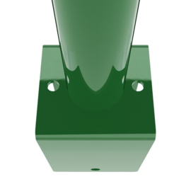 Staander Ø60 mm op L-voetplaat - 1100 mm - RAL6005 Art. nr. PRLV600560175110 prijs per Stuk(s) excl. BTW