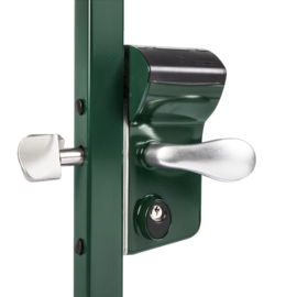 Locinox Schuifpoort codeslot LEONARDO - code in- en uitgang - profiel 100mm - kruk 3006C + cilinder  (TH)