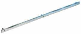 Stalen tandheugel 1 meter. Voor alle schuifpoort motoren. Module 4. (QU)
