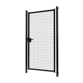 Enkele tuinpoortset met gaasvulling 1000x2000 - RAL9005 Art. nr. TPS9005100200S prijs per Set excl. BTW