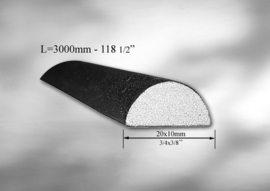 BCL23-3M~~HALFROND IJZER 20-10 - 3M.