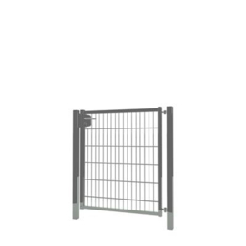 Enkele tuinpoortset met dubbelstaafmatvulling 1000x1200 - RAL7016 Art. nr. TPTDM70161012S prijs per Set excl. BTW