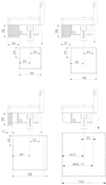 Elektrische aanslag, Emissa, Normaal Gesloten Art. nr. SEE (TH)