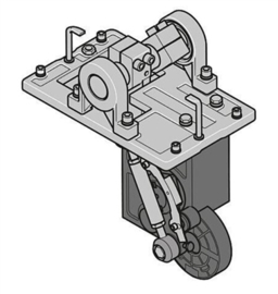 Sommer Reductor voor slagboom ASB alu rechts Art nr. 105368  (SE)